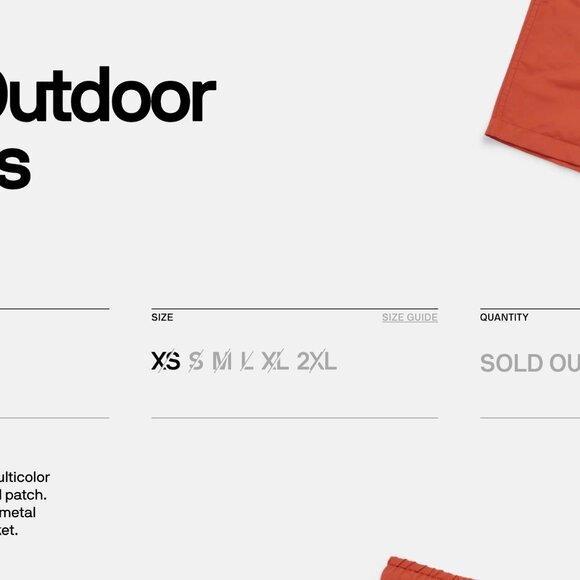 A24 Red Outdoor Shorts - Picture 2 of 7